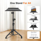 Projector Stand, Projector Laptop Stand Tripod Laptop Tripod Stand Height 24.4" - Image 6