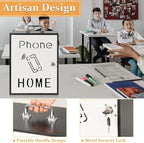 Cell Phone Holder Classroom 36 Slots Wooden Cell Phone Storage Cabinet Pocket - Image 3