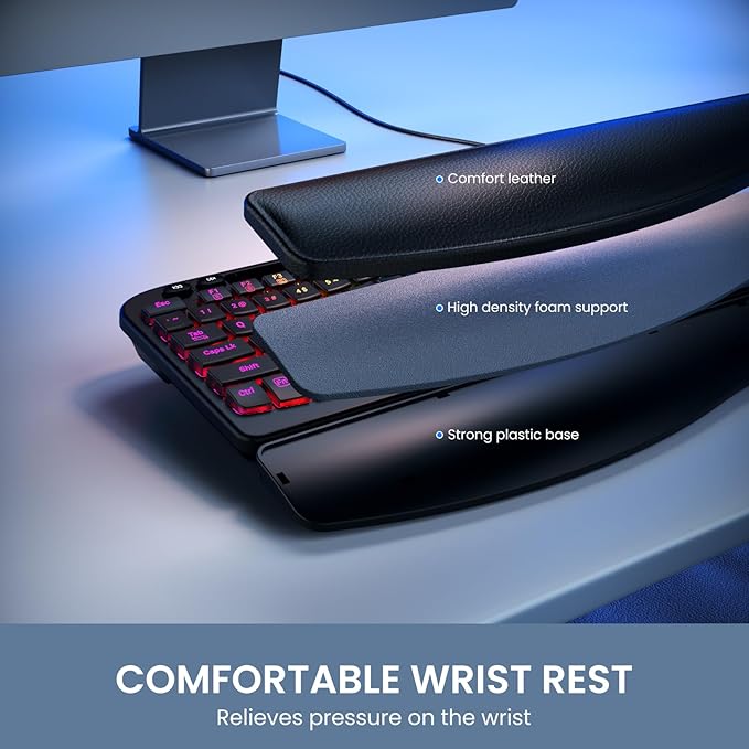 Ergonomic Backlit Keyboard - Image 3