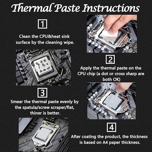 10 Pack HY880 Thermal Paste Kit-5.15 W/MK 1 G/Pcs, High Performance Thermal - Image 7