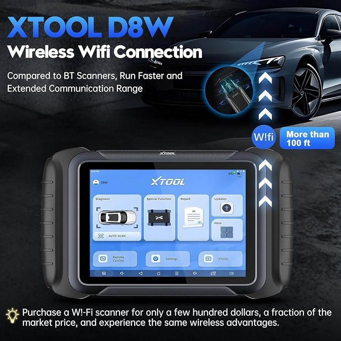 XTOOL D8W OBD2 Scanner Diagnostic Tool Wireless Bidirectional Scan Tool - Image 4