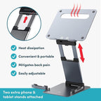 Ergonomic Laptop Stand for Desk, Adjustable Height up to 20", Laptop Riser - Image 4
