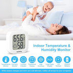 Vaikby Indoor Thermometer 4Pack, Humidity Gauge Meter Digital Hygrometer Room - Image 2