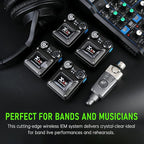 Xvive U4R4 Wireless in-Ear Monitor System Professional IEM System, 1 - Image 2