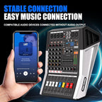 TF400 Dj Mixer 4 Channel Audio Mixer Bluetooth Sound Bar - Image 5