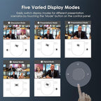NexiGo Meeting 360, 8K Captured AI-Powered Framing & Speaker Tracking, Plug & - Image 4