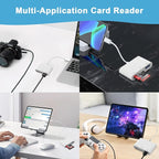 SD Card Reader USB C, USBC to Micro SD Memory Card Adapter Dual Slots - Image 3