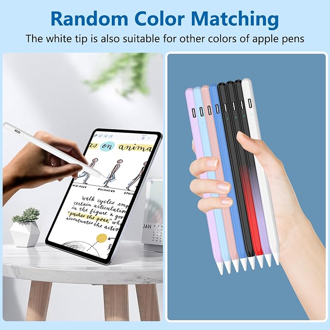 8 Pack Apple Pencil Tips, Replacement Tips Only Compatible - Image 6