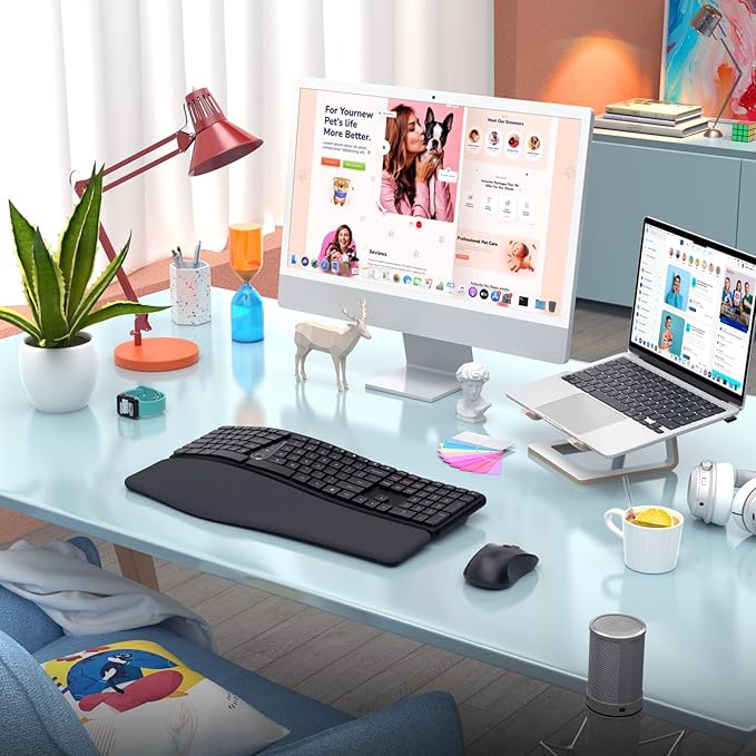 Wireless Ergonomic Keyboard, Split Keyboard - Image 8