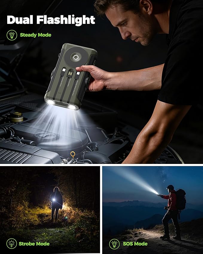 Solar Charger Power Bank 20000mAh: 10W Foldable 5 Solar Panels Pack and Hand - Image 5