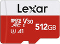 Lexar E-Series 512GB Micro SD Card, microSDXC UHS-I Flash Memory Card by Lexar