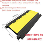 Reliancer 5 Channel Rubber Cable Protector Ramp Traffic Speed Bump 18000lbs - Image 7