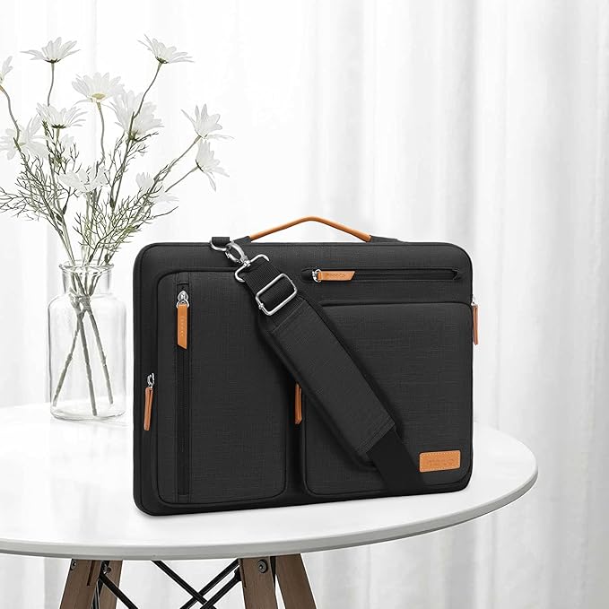 MOSISO 360 Protective Laptop Shoulder Bag, 17-17.3 inch Computer Bag Compatible - Image 7