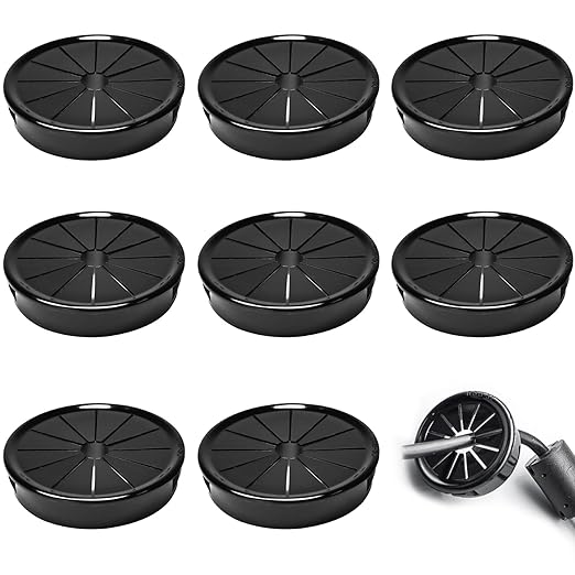 8 Pcs Cable Grommet, Snap Bushing 2" Mounting Diameter, Flexible Petal-Shaped by BOPOREAE