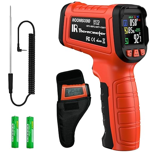 Infrared Temperature Gun -58°F to 1796°F, Dual-Mode Thermometer Gun by MOONASCEND