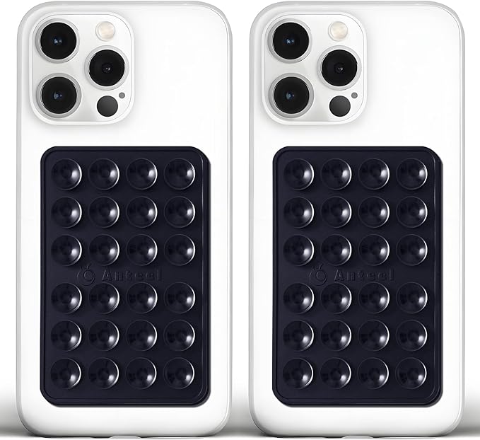 Anteel Medium-Sized Silicone Suction Phone Case Adhesive Mount, Enhanced by JingJinYY