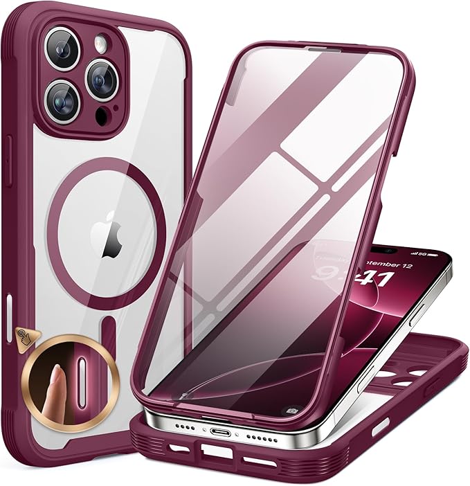 Miracase Magnetic for iPhone 16 Pro Case Full-Body Phone by Miracase