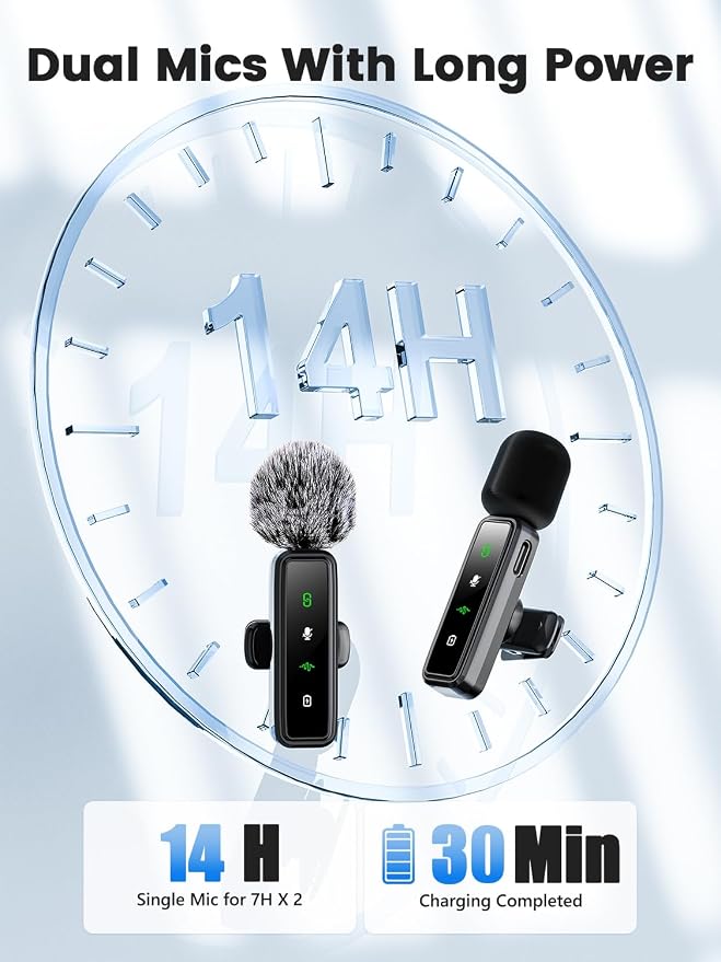 3 in 1 Wireless Lavalier Microphones - Image 7