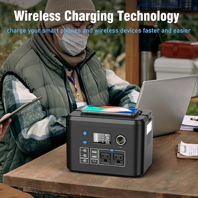 Portable Power Station 350W, Powkey 260Wh/70, 000mAh Backup Lithium Battery - Image 5