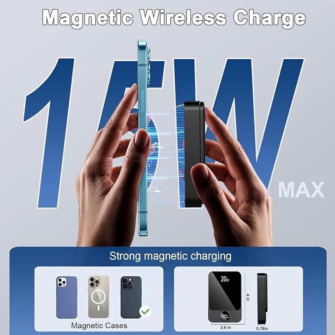 Magnetic Portable Charger, 10000mAh Power Bank - Image 2