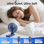 【SUPER THIN】 Portable Handheld Fan, 2025 Upgraded Strong Airflow, 20Hrs Runtime - Image 6