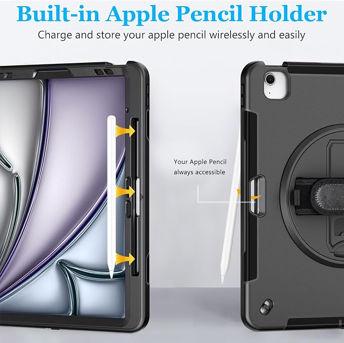 Case for iPad Air 13 Inch M3 2025 & M2 2024: Military Grade Cover for iPad Pro - Image 8