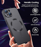 Magnetic for iPhone 14 Case Slim Soft Silicone Bumper Shockproof Metallic - Image 5
