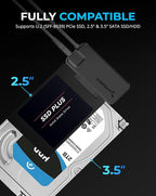 SABRENT USB 3.2 Type A to SATA/U.2 SSD Adapter Cable - Image 3