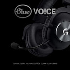 Logitech G Pro X Wired Gaming Headset: Blue VO!CE Detachable Boom Mic, DTS 7.1 - Image 2