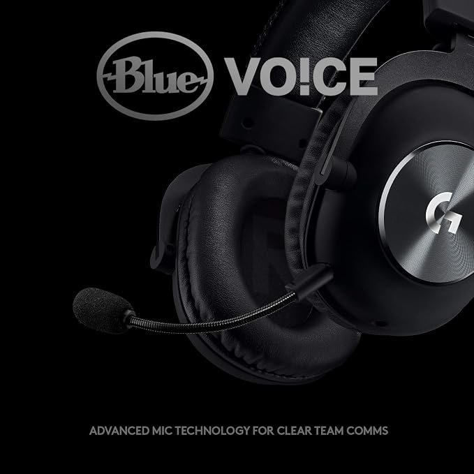Logitech G Pro X Wired Gaming Headset: Blue VO!CE Detachable Boom Mic, DTS 7.1 - Image 2