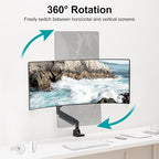 MOUNT PRO Single Monitor Mount for Max 43 Inch Ultrawide Computer Screen - Image 4