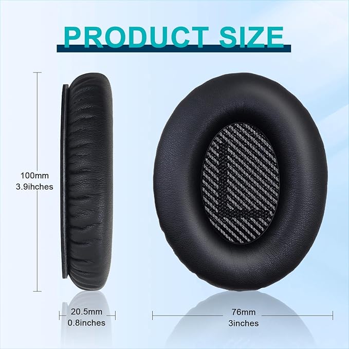 Replacement Earpads Cushions for Bose QuietComfort 35 & Quiet Comfort 35 II - Image 2