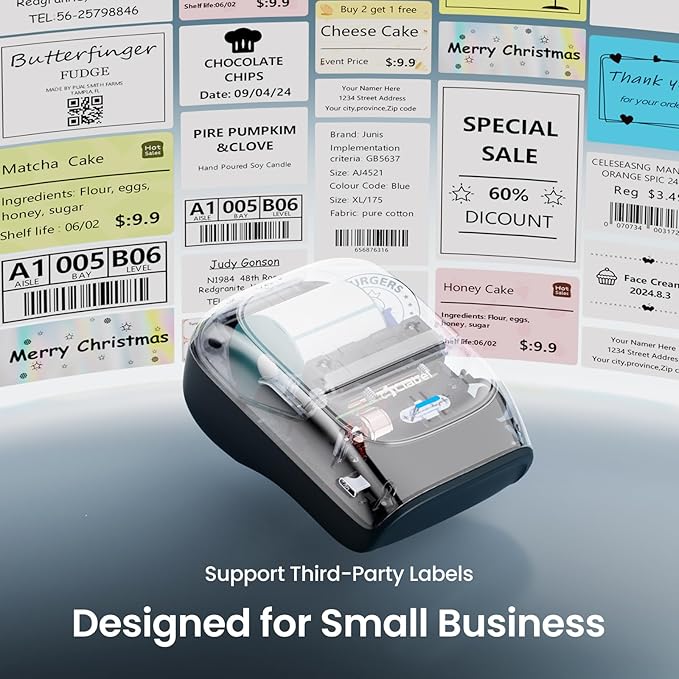 CLABEL Thermal Label Maker Machine: 221B Bluetooth Label Maker Machine - Image 2