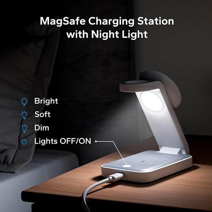 3 in 1 Foldable Wireless Travel Charging Station - Image 2