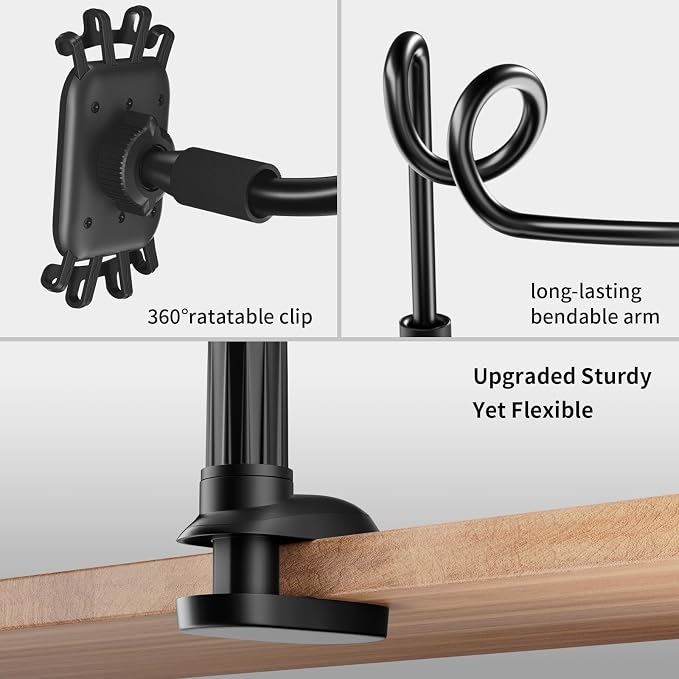 Gooseneck Kindle Holder for Reading in Bed - Image 7