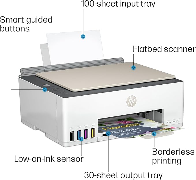 HP Smart Tank 5000 Wireless All-in-One Ink Tank Printer - Image 4