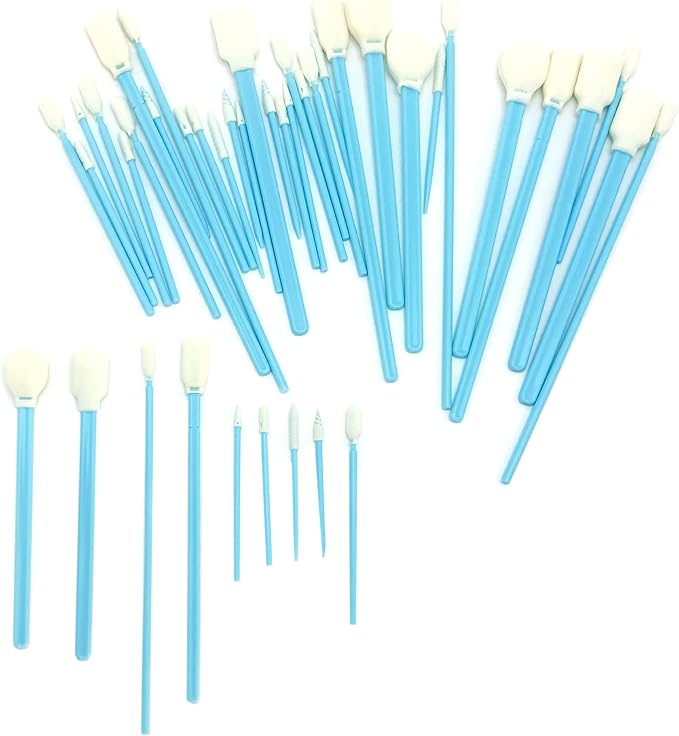 Lint-Free Foam Swab Sticks, Foam Tip Cleaning Swab Kit by Unknown