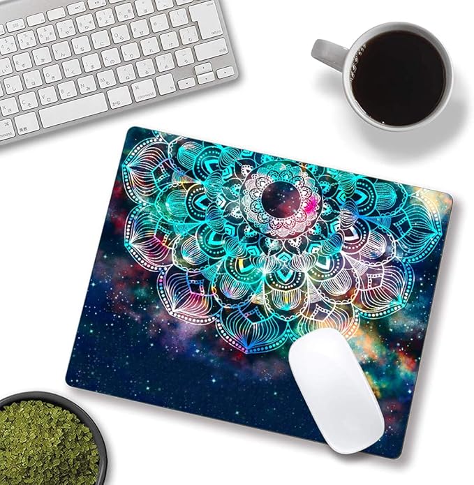 Redragon Galaxy Mandala Gaming Mouse Mat, Square Waterproof Rubber Base Mouse - Image 4