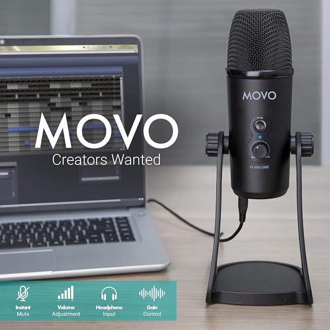 Movo UM700 Computer Condenser USB Gaming Mic - Image 8