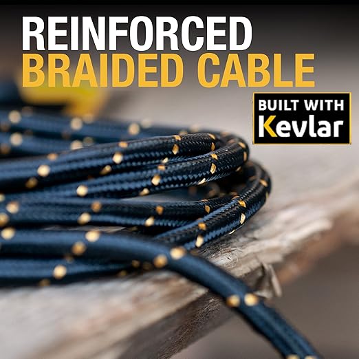DEWALT Heavy Duty 3 in 1 Multi Charging Cord, 6ft Fast Charger Cord - Image 4