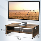 Zimilar Monitor Stand Riser, 2 Tiers Laptop Computer Monitor Riser - Image 6
