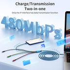 Travel Dual Type-C 4 in 1 Charging Cable, USB C Multi Charging Cable Multi - Image 3