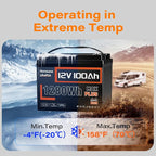 12V 100Ah LiFePO4 Lithium Battery MAX PLUS, 15000+ Deep Cycle Battery, Built-in - Image 6