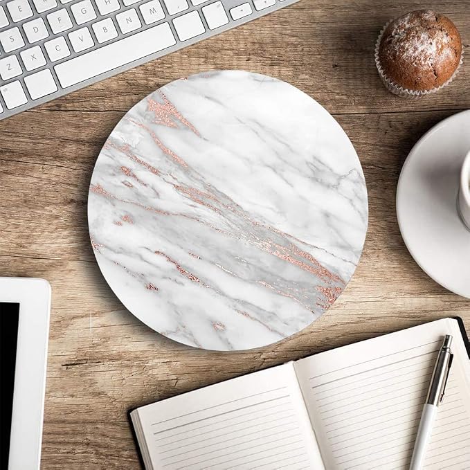 Premium Textured Round Mouse Pad - Image 5