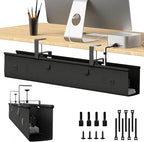Under Desk Cable Management Tray, 40-inch No-Drill Cord Organizer by Unknown