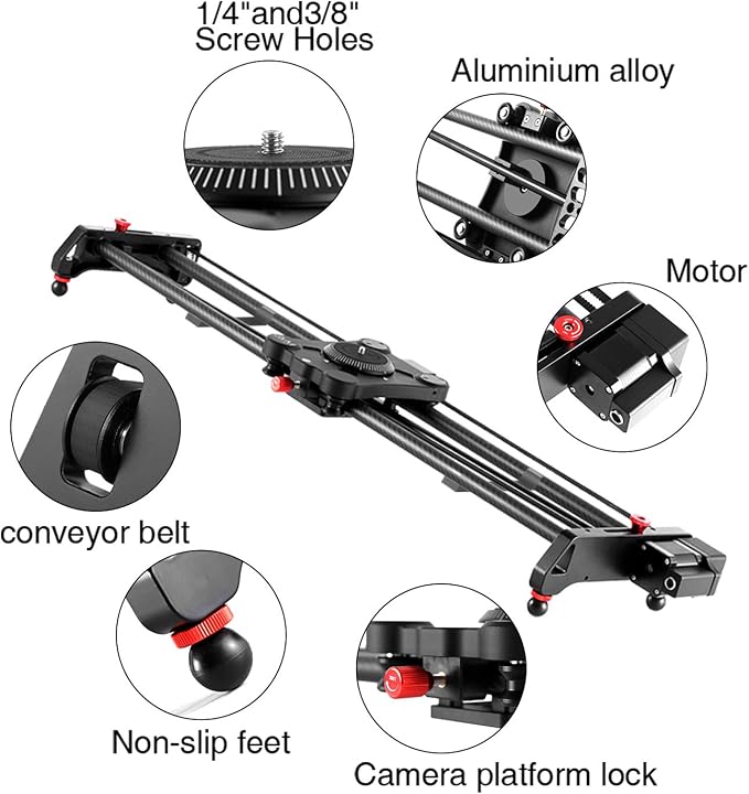 GVM Great Video Maker Camera Motorized Slider, Automatic Round Trip, Time Lapse - Image 8
