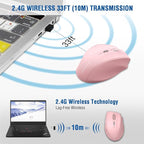 E-YOOSO Wireless Mouse for Laptop, Portable Optical Computer Mouse, 6 Buttons - Image 3