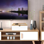 Bamboo Cable Management Box, Large Cord Organizer Box Cable Box to Hide Wires & - Image 5