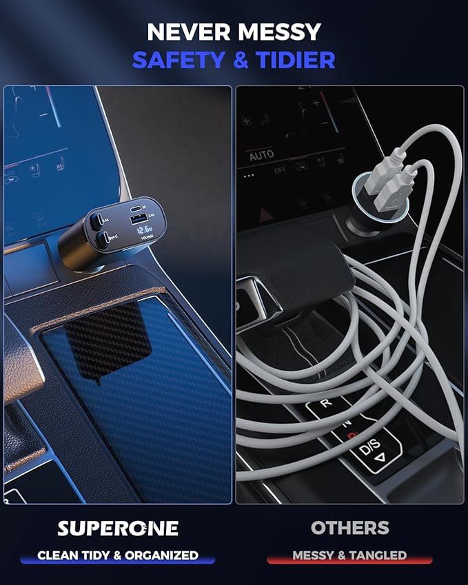 SUPERONE Retractable Car Charger - Image 8