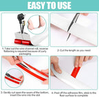 Floor Cord Cover Cavity 0.8"x0.37" Self Adhesive Cord Hider, 10FT Low Profile - Image 8